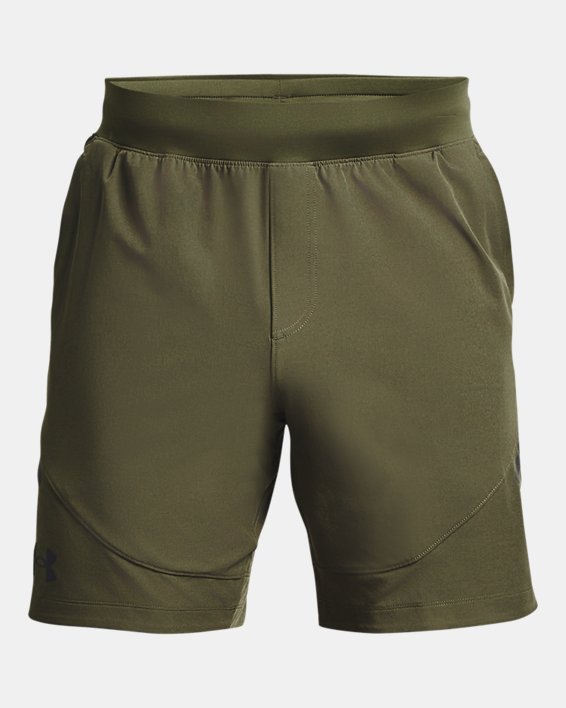 Herren UA Unstoppable Shorts, Green, pdpMainDesktop image number 6